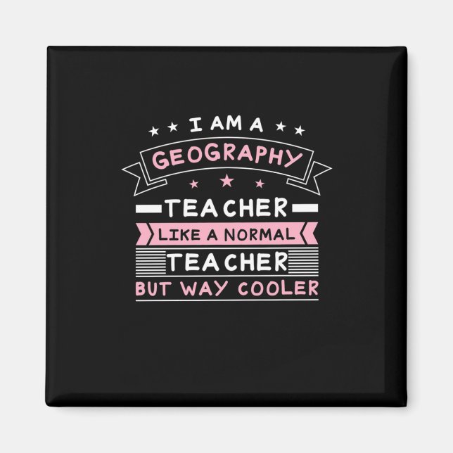 Jag är en geografisk lärare magnet (Framsidan)