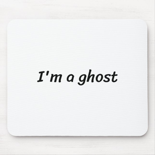 Jag är en Ghost Funny White Ljuger Party Musmatta (Framsidan)