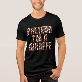 Jag är en Giraffe Funny Halloween T Shirt