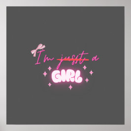 "Jag är en GIRL" Poster