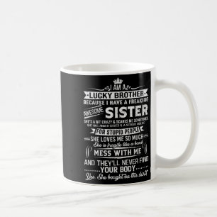 Jag är en glad broderskgåva för broder från syster kaffemugg