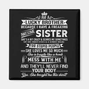 Jag är en glad broderskgåva för broder från syster magnet