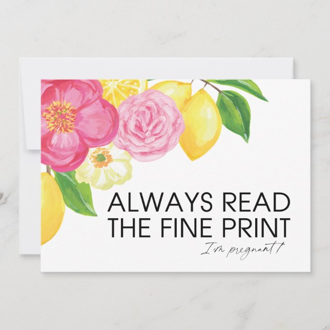 Jag är en gravid Gravid-demonstration... Vi har en Kort (Framsida)