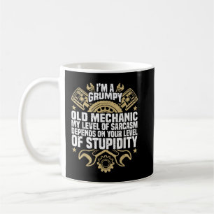 Jag är en grinig gammal mekaniker, motor offert, m kaffemugg