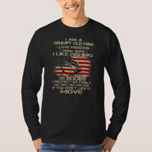 Jag är en grumpy gammal man i Kärlek Freedom Drink T Shirt