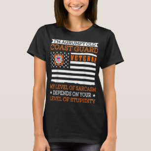 Jag är en grumpy Old Kusten Guard Veteran Veteran T Shirt