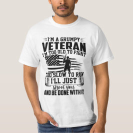 JAG ÄR EN GRUMPY VETERAN JAG ÄR FÖR GAMMAD ATT KÄM T SHIRT