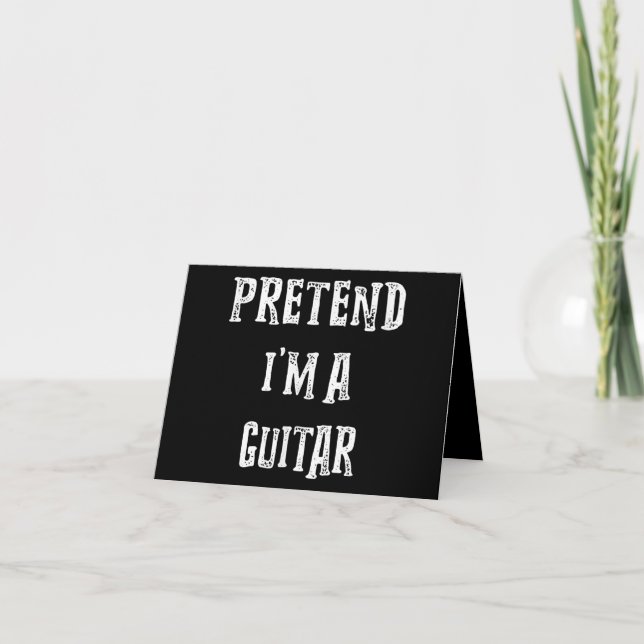 Jag är en Guitar Costume Par Tack Kort (Framsida)
