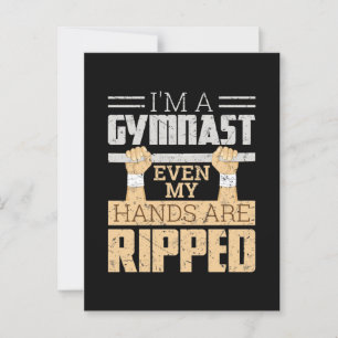 Jag är en gymnast även Händer är riven Vykort