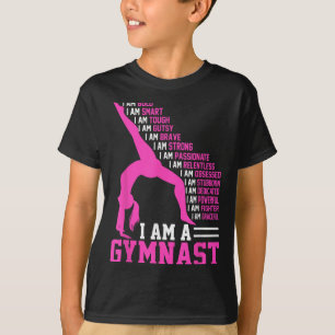 Jag är en Gymnast Motivation Handstand Gymnastics T Shirt