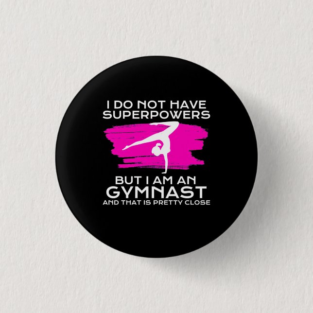 Jag är en gymnast och det är Söt nära Knapp (Framsida)