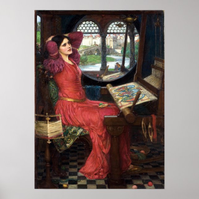 Jag är en halvsick av skuggor som sa Dam i Shalott Poster (Framsidan)