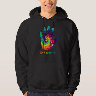 Jag är en handfull födelsedagspresent för flickor hoodie