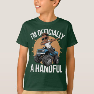 Jag är en handfull Red Lastbil Dabbing Kid 5:e T Shirt