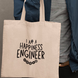 Jag är en Happiness Engineer tokig inspiratör Tygkasse