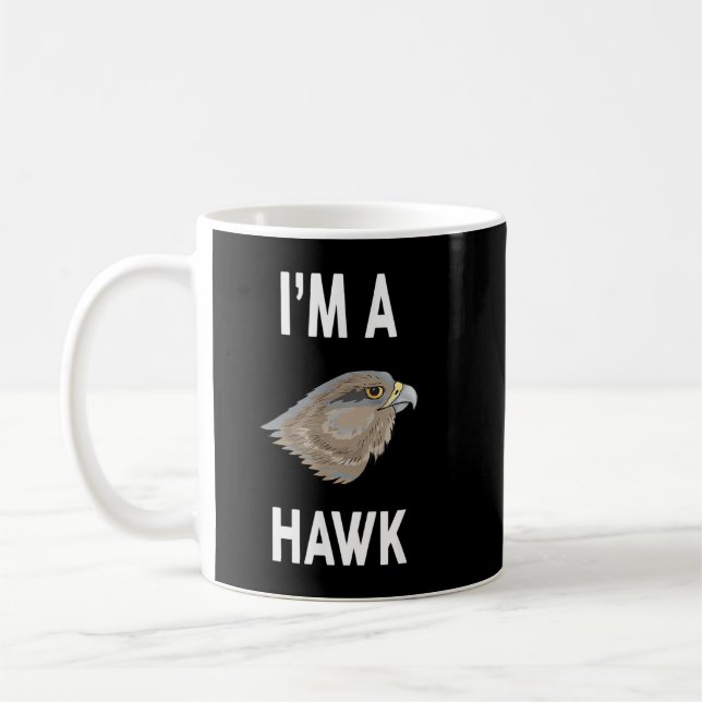 Jag är en HAWK Funny HAWK Kaffemugg (Vänster)