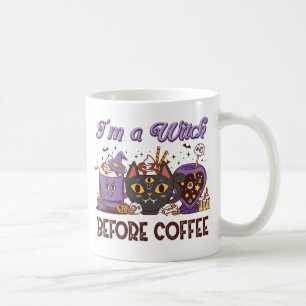 Jag är en häxa före kaffe kaffemugg