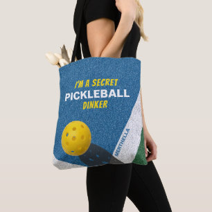 JAG ÄR EN HEMLIG PICKLEBALL DINKARE Rolig Citat Tygkasse