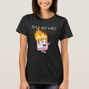 Jag är en het röra S'Mores Marshmallow Camping Smo T Shirt