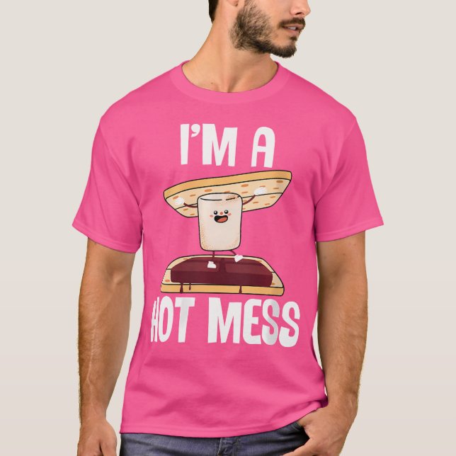 Jag är en Hett  Rökläger. T Shirt (Framsida)