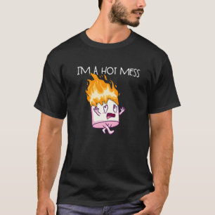 Jag är en Hett S'Mores Marshmallow Camping Smores T Shirt