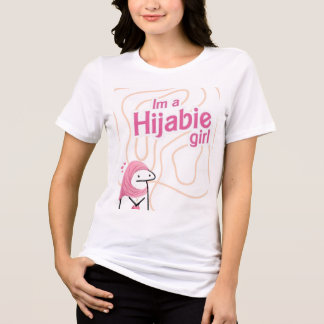 Jag är en Hijabie tjej söt t-shirt | Blygsam Musli