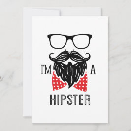 Jag är en Hipster Inbjudningar