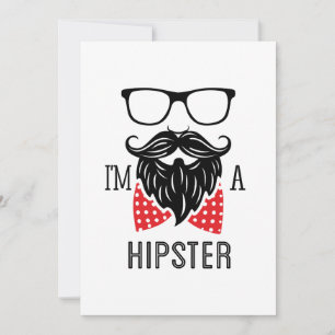 Jag är en Hipster Inbjudningar