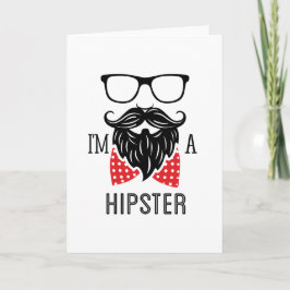 Jag är en Hipster Kort