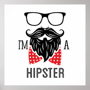 Jag är en Hipster Poster