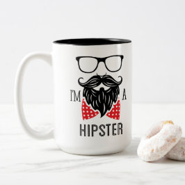 Jag är en Hipster Två-Tonad Mugg
