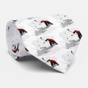 Jag är en Hockey Player Tie Slips