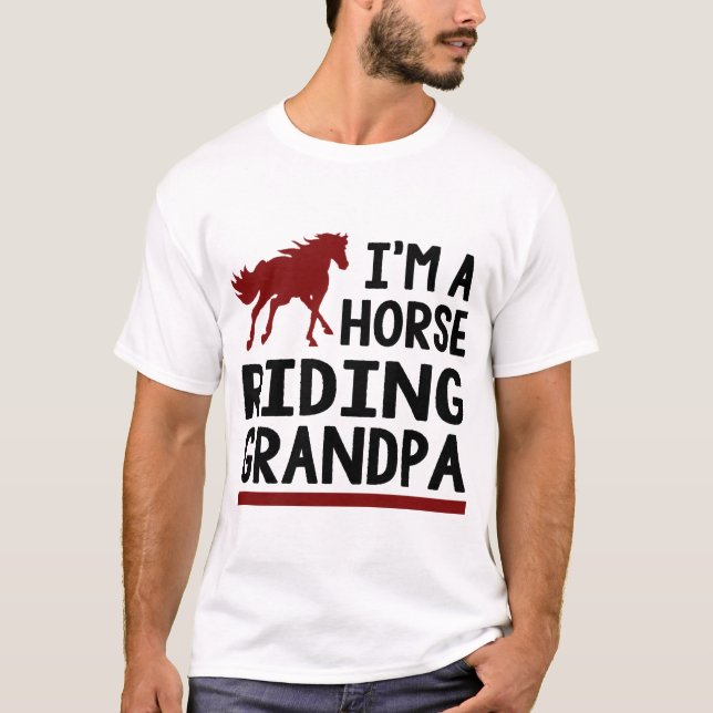 JAG ÄR EN HÖGRIDANDE GRANDPA TRÖJA (Framsida)