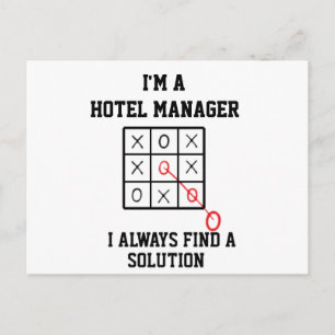 Jag är en hotellchef, jag hittar alltid en lösning vykort