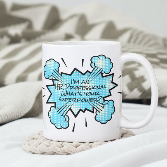 Jag är en HR-Professionell Vad är din supermakt? Kaffemugg (Skapare uppladdad)