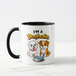Jag Är En Hundholic Söta Valpar Mugg