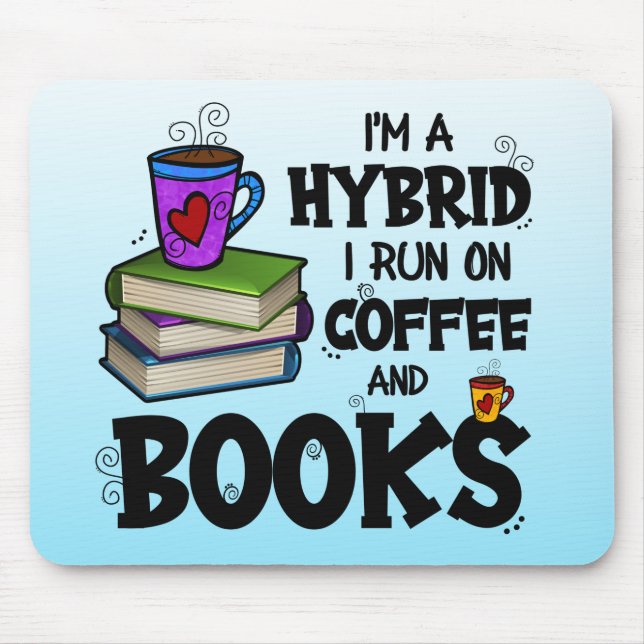 Jag är en Hybrid i Springa på kaffe och Bokar Musmatta (Framsidan)