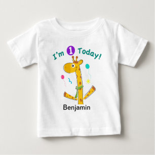 Jag är en i dag - Giraffe Design T-shirt