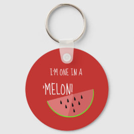 Jag är en i en Melon söt Watermelon Keychain Nyckelring