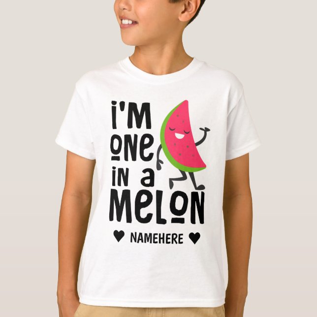 Jag är en i en "Melon" T Shirt (Framsida)
