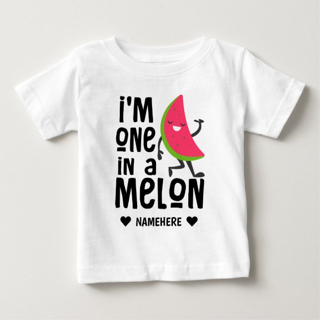 Jag är en i en "Melon" T Shirt (Framsida)