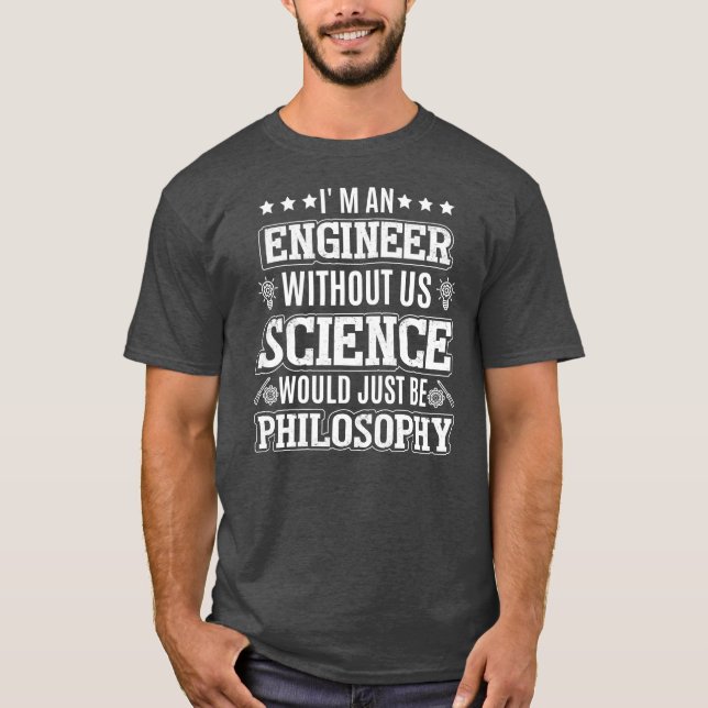 Jag är en Ingenjör-nuny Science Humor Math Physics T Shirt (Framsida)