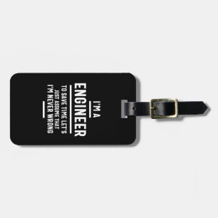 Jag är en Ingenjör-tekniker-Funny Bagagebricka