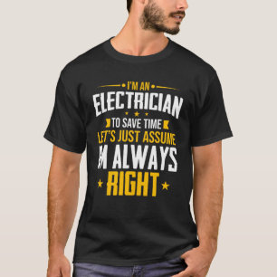 Jag är en Ingenjör till Spara Time Electory Electr T Shirt