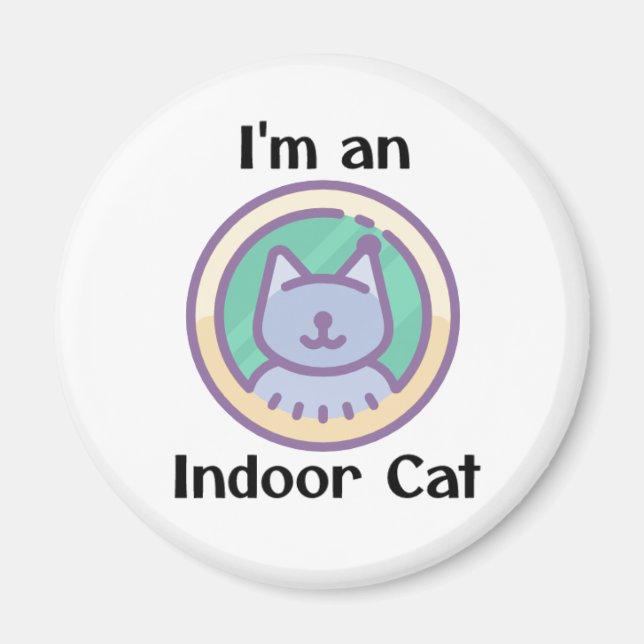Jag är en inomhuskat magnet (Framsidan)