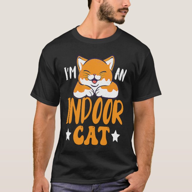 Jag är en inomhuskattunge i Kattunge i inomhuskatt T Shirt (Framsida)