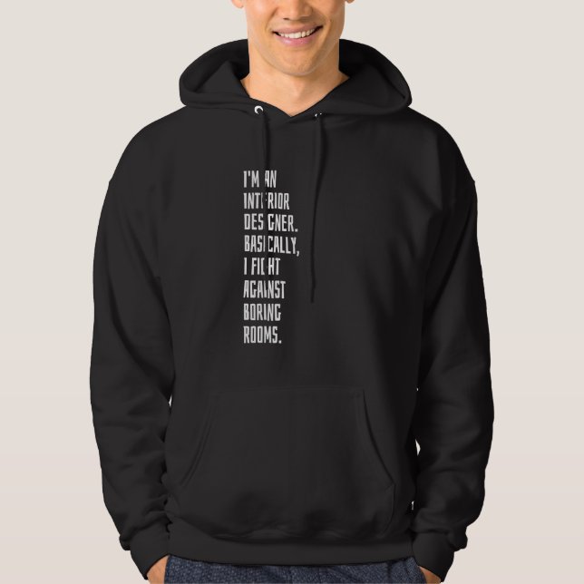 Jag är en Insida-designer Hoodie (Framsida)