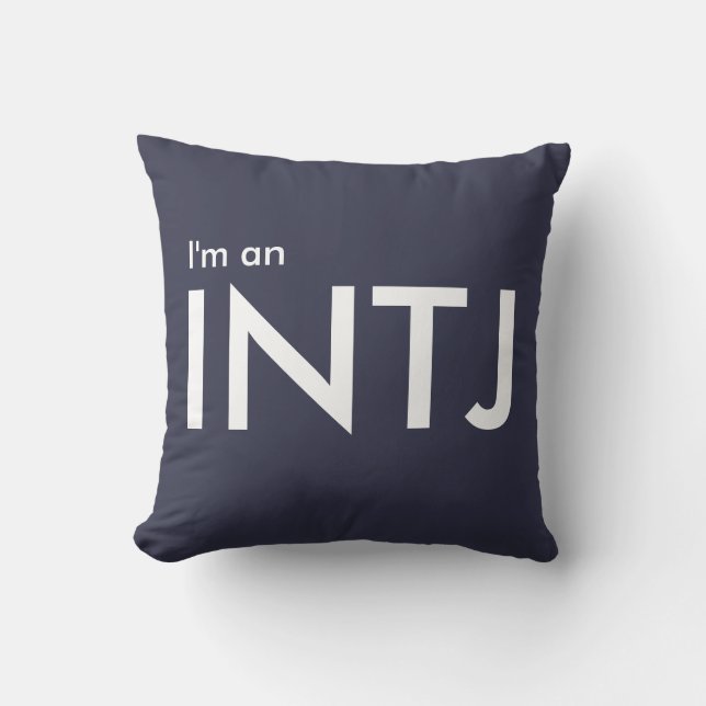 Jag är en INTJ - Personlighetstyp Square Pillow Kudde (Framsida)
