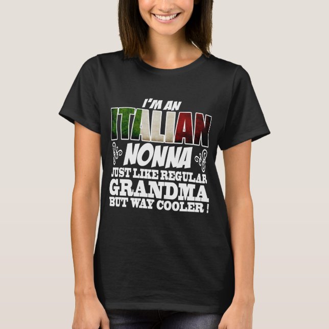 JAG ÄR EN ITALIAN NONNA SOM REGELBUNDET GRANDMA TEE (Framsida)