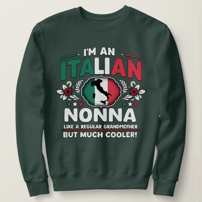 Jag är en italiensk nonna t shirt (Design framsida)
